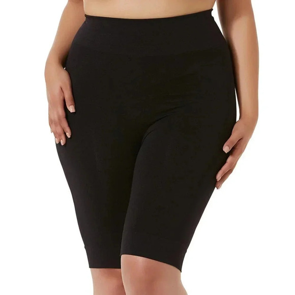 1X Simply Emma High Waist Thigh Shaper Shorts Black NWT - Picture 1 of 1